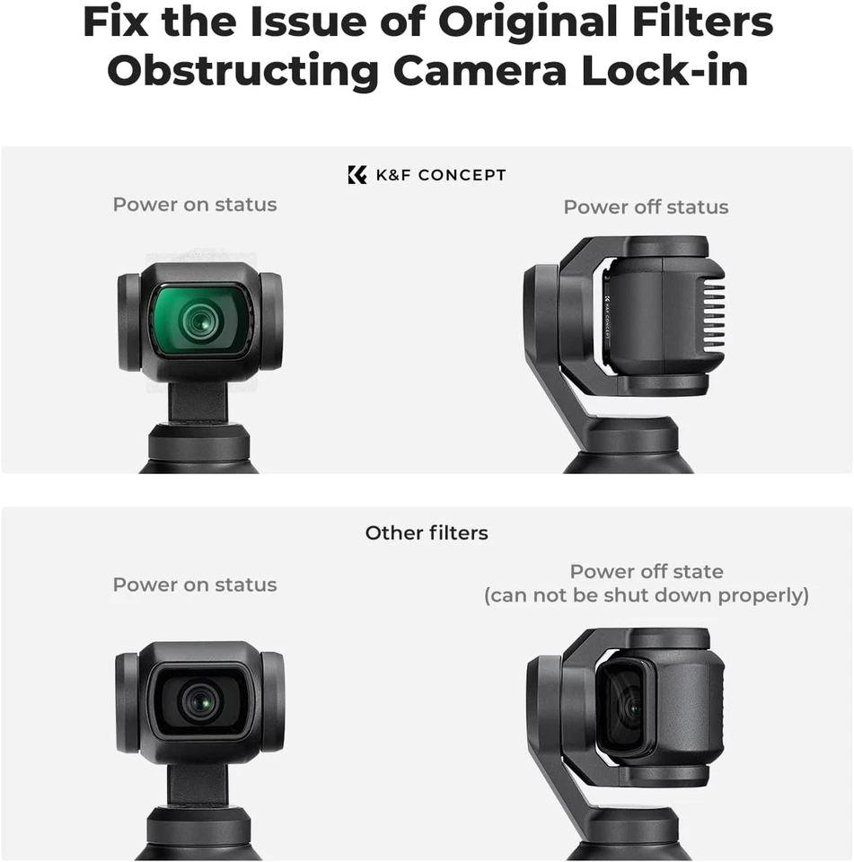 K&F Concept Magnetic Black Diffusion 1/8 Filter Mist Dreamy fr DJI Osmo Pocket 3 - Image 4 of 4