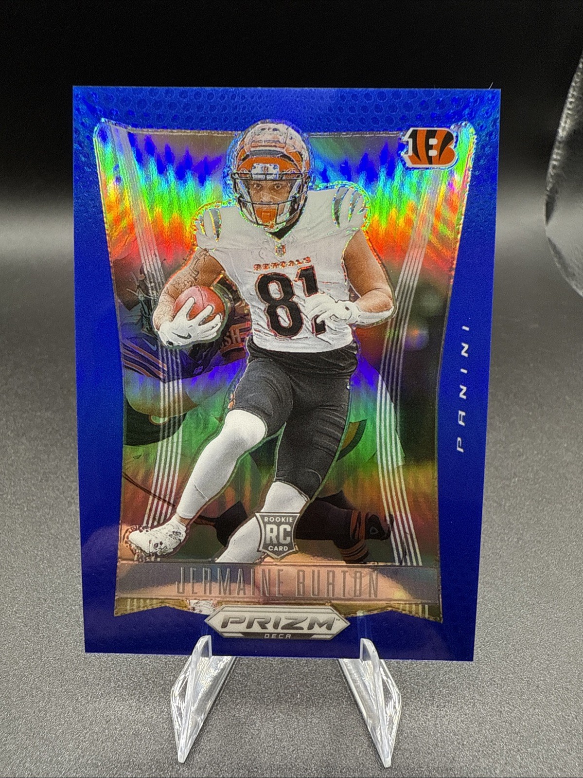 JERMAINE BURTON 2024 PANINI PRIZM DECA ROOKIE BLUE FOOTBALL RC /149 Q1856