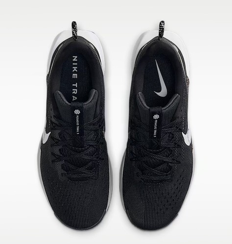 Nike Pegasus Trail 5 Men's Black White Running Shoes 12.5 lightly used-no box  - Picture 2 of 8