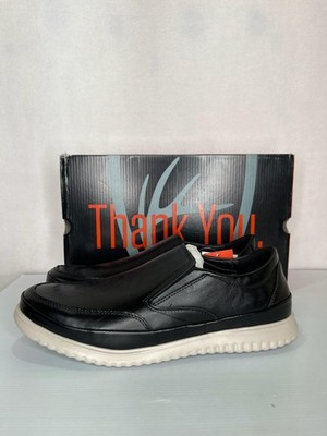 Deer Stags Shoes Mens Size 11 Black Bayport Slip On Casual Loafer SUPRO Comfort