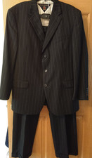 Vtg Tommy Hilfiger Men's 2 Pc Suit 44 in jacket 38 pants 90s Y2K Made in USA