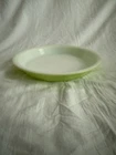 Vintage Pyrex 909 Lime Green 9" Pie Plate Round Milk Glass USA