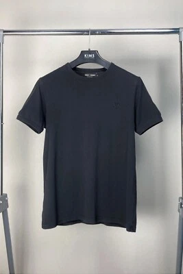 Tshirt Fred Perry noir coupe slim avec col rond multi logo pour hommes M - Photo 1/4