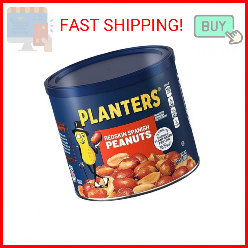 PLANTERS Redskin Spanish Peanuts, Roasted Salted Peanuts, Plant Based Protein 12 eBay
