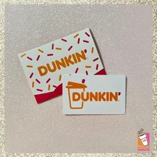 Dunkin Donuts Gift Card w/ Envelope w/ Mag Strip $0 MINT
