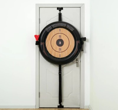 MD Sports Over the Door Target Toss 2 in 1 Dartboard and Axe Throwing ...