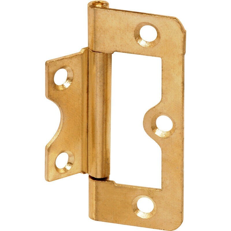 Flush Hinge Brass Plated 60mm PACK OF 20