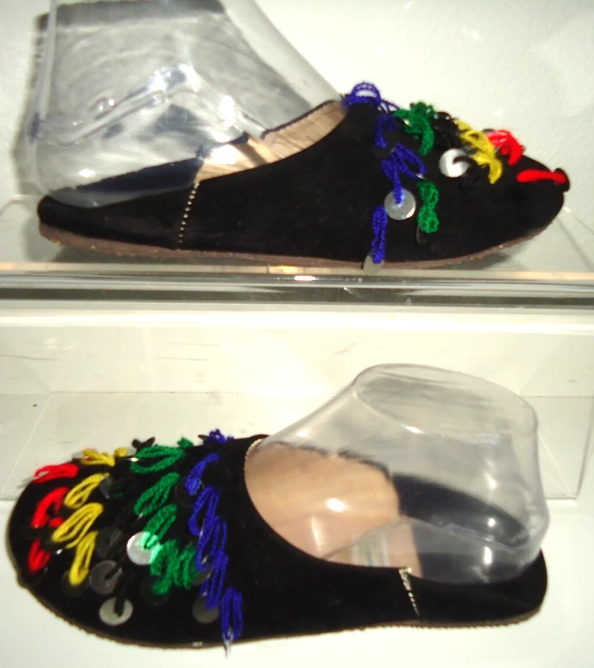 Zapatos pantuflas para mujer Supper Qualite hechos a mano marroquí Babouch talla 7/37 Foto 3 de 4