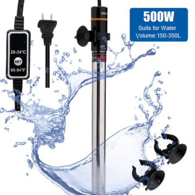 500W LCD Digital Aquarium Heater Submersible Fish Tank Thermostat Anti Explosion