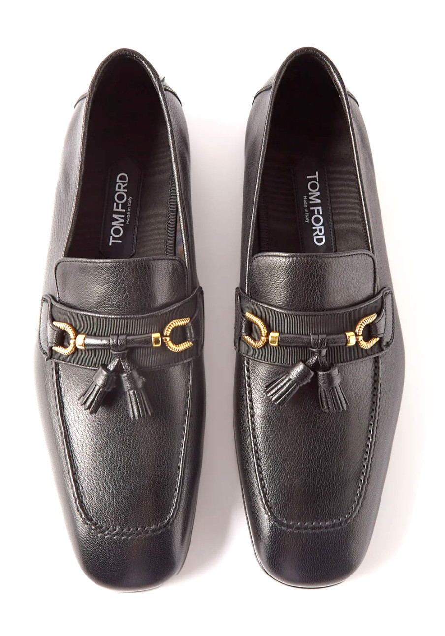 Tom Ford Tasselled Loafers Sneakers Shoes Moccasins Grained Calf New 43