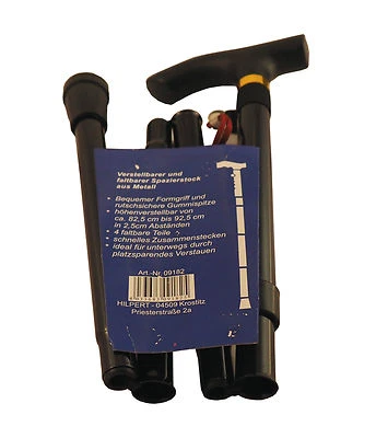 Spazierstock, Krückstock, faltbar und verstellbar von ca. 92,5 bis 82,5cm, NEU - Bild 1 von 4