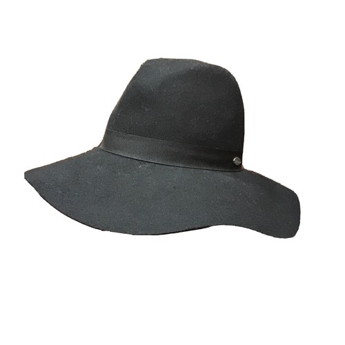 Marcus Adler Women\'s Short-Brim Cowboy Hat with Satin Trim- Black Marcus Adler Wool Short-Brim Cowboy Hat with Satin Trim  main image 4