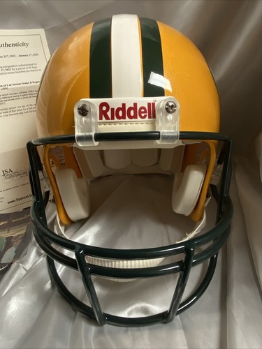 Casco Ahman Green Firmado Automático Tamaño Completo VSR4 Subasta JSA Green Bay Packers - Imagen 3 de 7