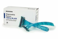 McKesson Razor, Triple Blade, Disposable - Box of 10, BRAND