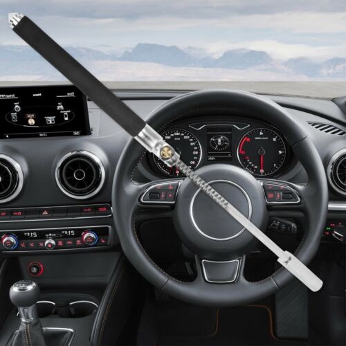 GADLANE Retractable Car Van Steering Wheel Lock Security Anti-Theft With Hammer - Picture 1 of 9