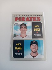 2019 Topps Heritage Nick Burdi & Alex McRae Rookie Stars #141 MLB Pirates