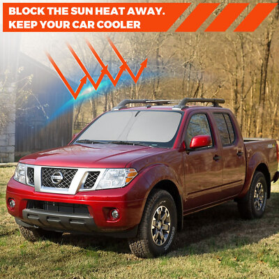 Windshield Sun Shade Shield UV Block Visor Cover For Nissan Frontier 2006-2021