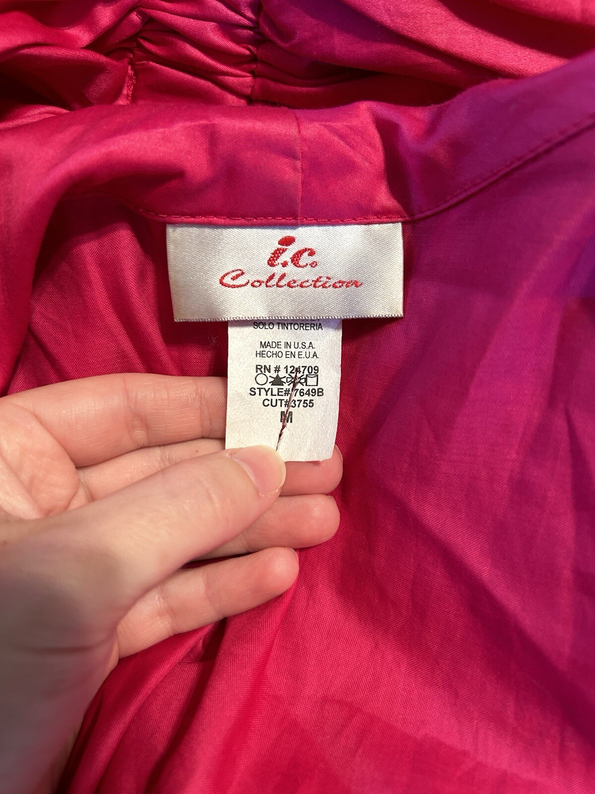 IC Collection Wrap Blouse Medium - image 3