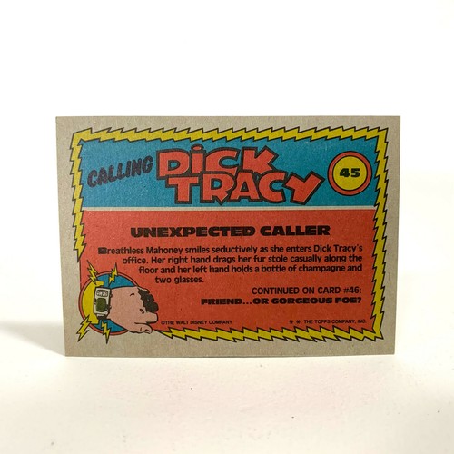 DICK TRACY MOVIE 1990 Unexpected Caller Madonna Base Trading Card #45 - Picture 2 of 2