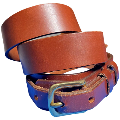 Polo Ralph Lauren Brown Leather Belt Unique SZ 32 Solid 