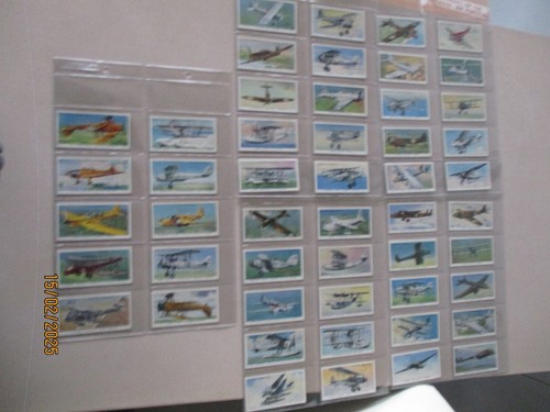 John Player & Sons Aircraft of the Royal Air Force 1938 Full Set of 50 Cards