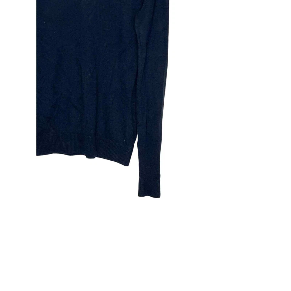 Suéter Hollister Para Hombre Manga Larga Logo Pullover Cuello en V Azul Marino Talla Mediana Foto 3 de 4