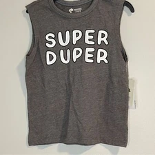 Tucker & Tate KIDS' MUSCLE T-SHIRT IN GREY CASTLEROCK HEATHER