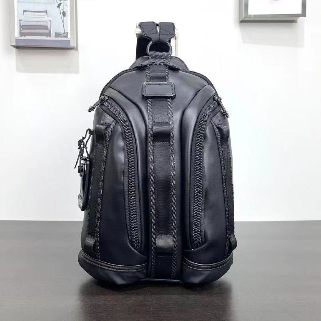 knight sling backpack tumi NEW TUMI 932743 Black Knight Sling Body Bag compact Backpack leather New