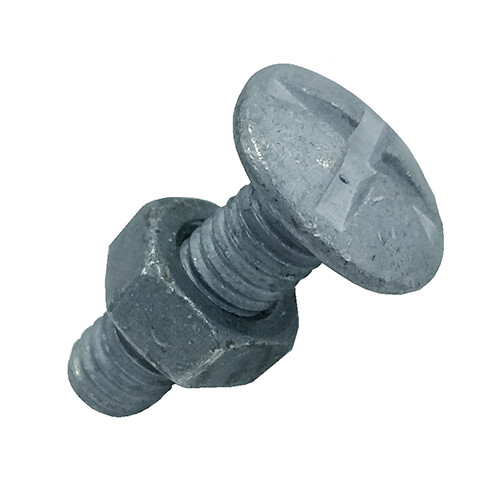 M6x20mm HDG ROOFING BOLTS & FLANGE NUTS x 500