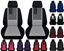 Front Bucket Seat Covers Fits Nissan Frontier Truck 98-04 American Flag Design Front Bucket Seat Covers Fits Nissan Frontier Truck 98-04 American Flag Design
