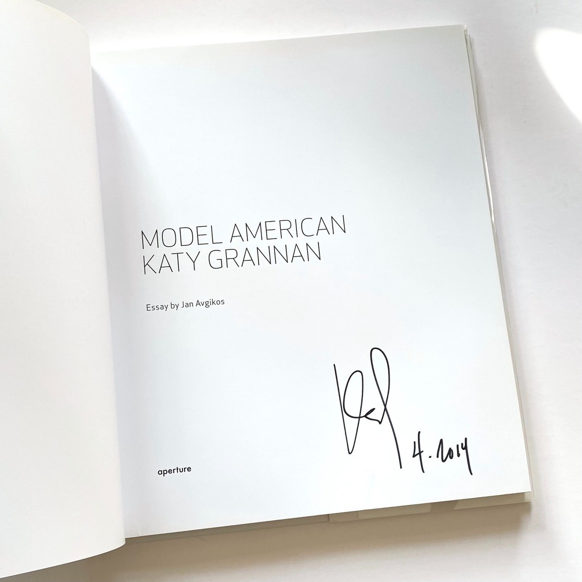 Katy Grannan: Model American, HC/DJ, 1st Printing, SIGNED, Artist