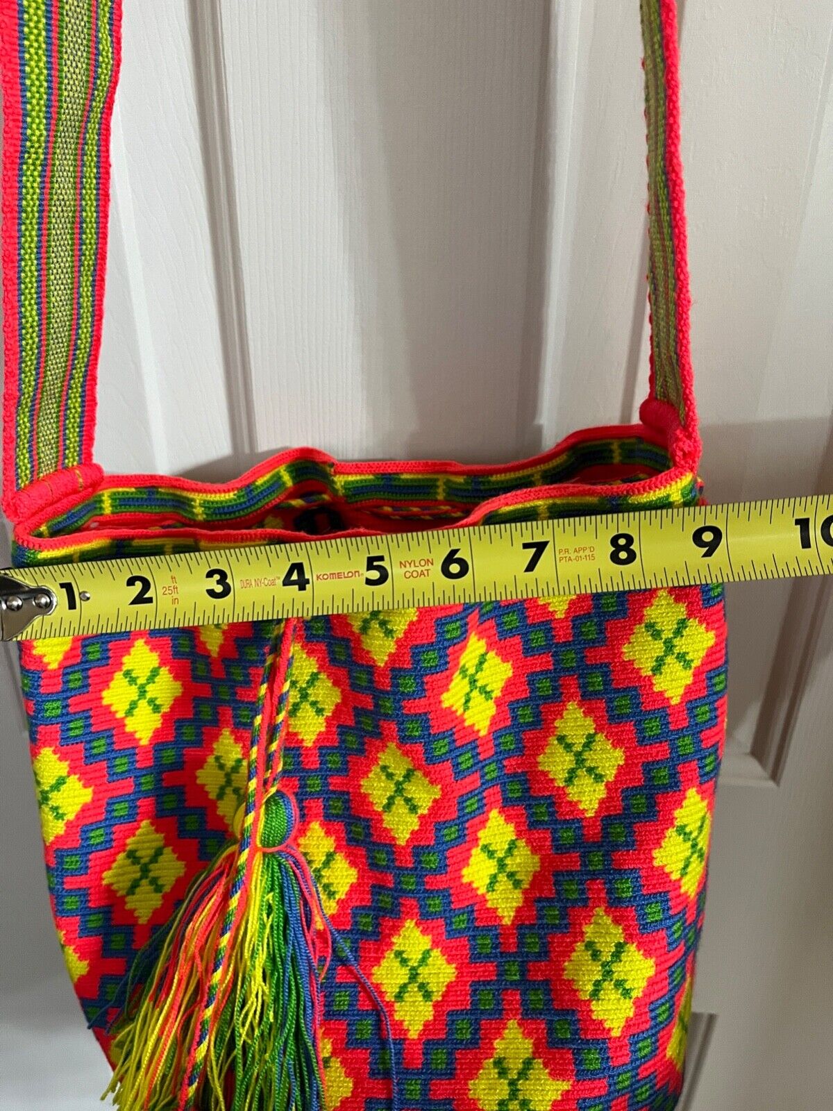 Crocheted Woven Knitted Wayuu cross-body bag Brig… - image 14