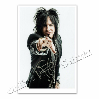 Nikki Sixx Of Motley Crue Hand Signed ''Tour Promotional'' ++ Autogrammfoto 
