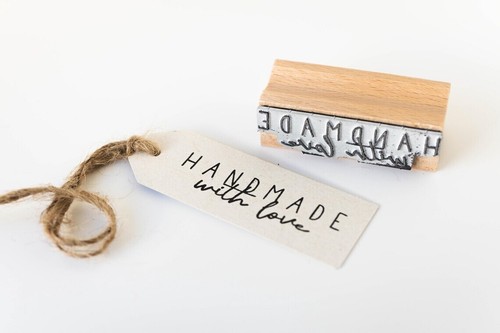Stempel Handmade, Made with love Stempel, Handmadestempel für Selbstgemachtes - Bild 4 von 7