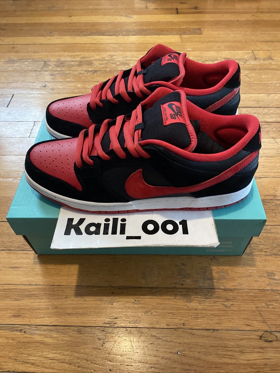 Nike Dunk Low Pro SB Size 12 Bred Supreme 304292-039 BC | eBay