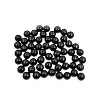 Natural Black Onyx Round Cabochon Loose Gemstone Lot 63 Pcs 7 MM 100 CT