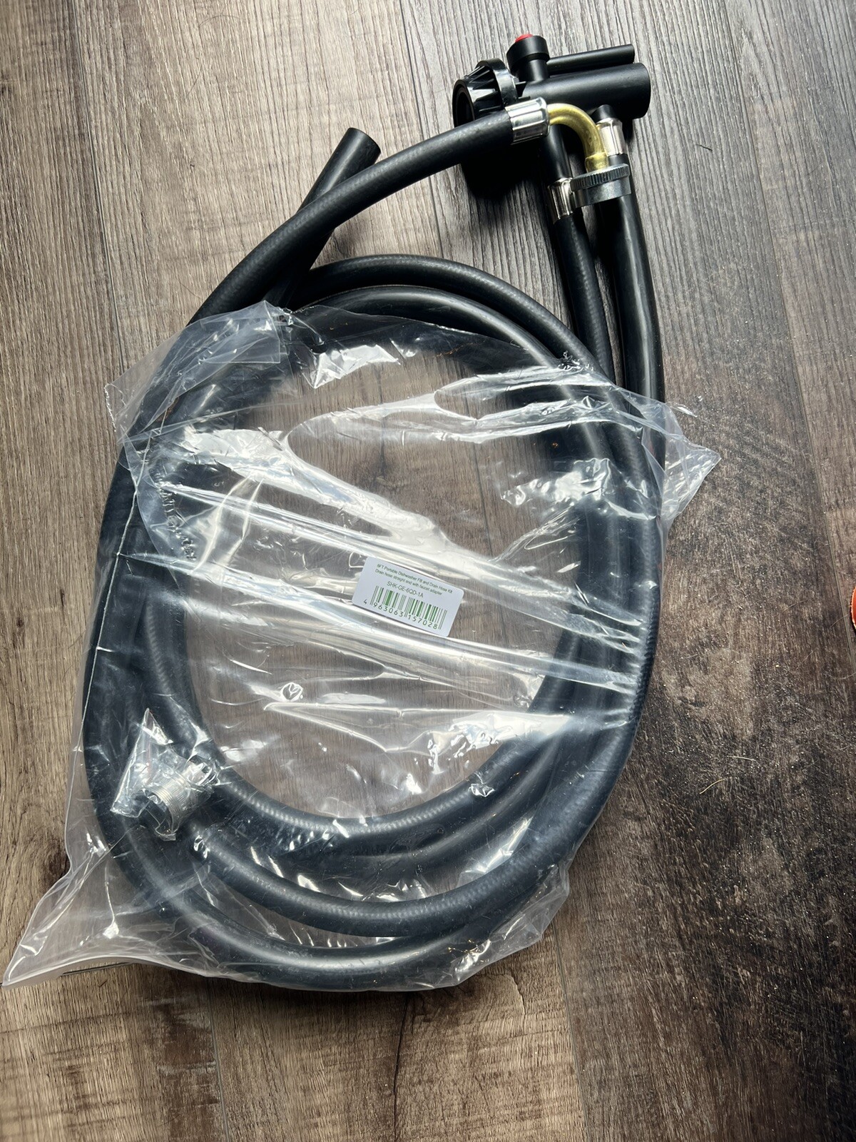 Portable Dishwasher Drain and Fill Hose Assembly. 6' Hoses. Fits Most