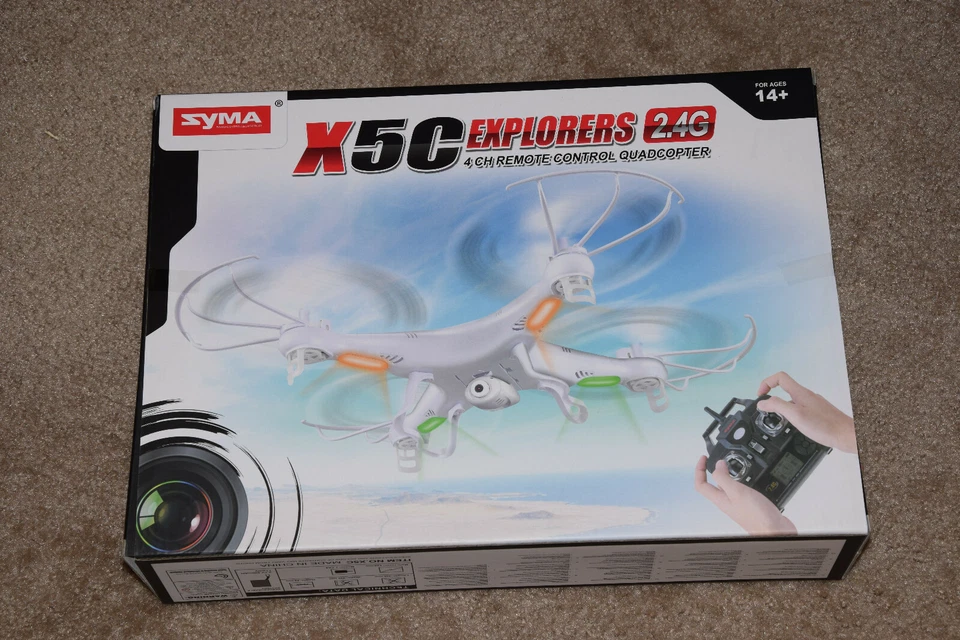 Syma X5c Explorers 2.4g 4ch 6 Axis Gyro RC Quadcopter Drone With HD Camera Newww - Image 3 of 4