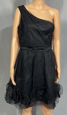 Max And Cleo Black Tulle Lace Dress  Size 6