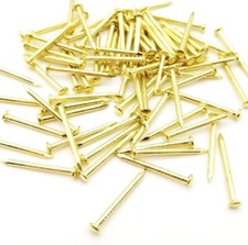 Assorted Sizes Gold Pins 1.8mm Nails Small Round Head Tack Tacks Nail T7 UK