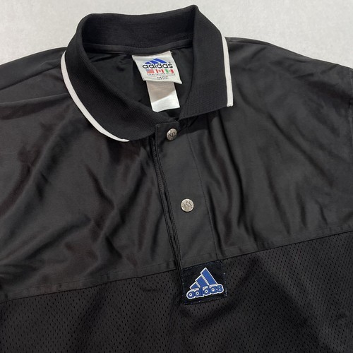 Vintage ADIDAS Tear Away Basketball Mesh Warm Up Jersey Size XL Black White EUC - 第 2/14 張圖片