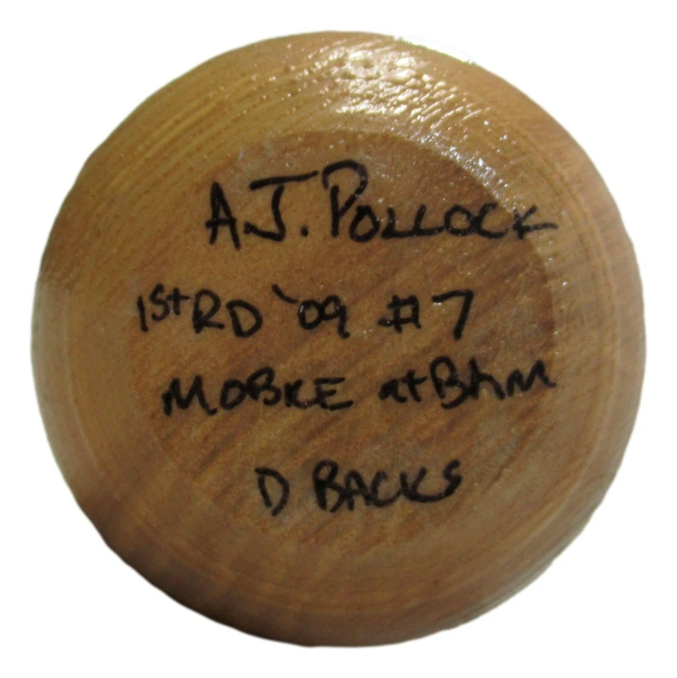 AJ Pollock Signed Autographed Baseball Bat 1st Rd #9 #17 Overall PSA/DNA AJ55491 - Image 3 of 4
