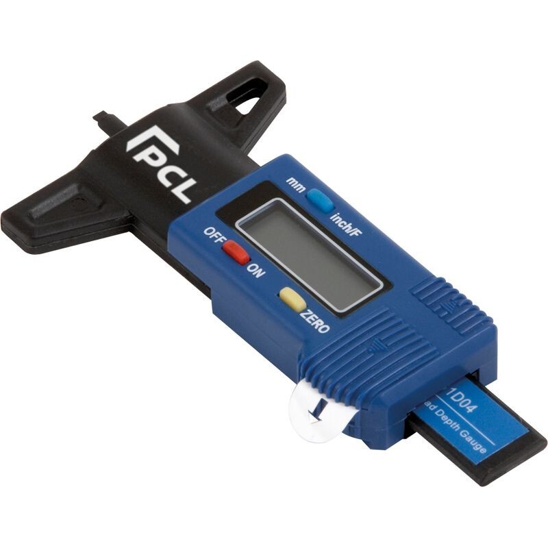 PCL DTDG1D04 Digital Tyre Tread Depth Gauge 0-25mm / 0-1""