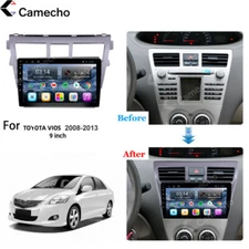 9" Android 15 Car Stereo Radio GPS Navi Wifi For Toyota Vios Yaris 2007-2012 BT