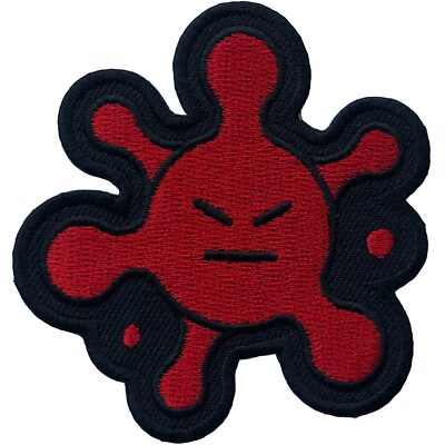 Mean Face Virus Embroidered 2.5'' x 2.75'' Size Patch Iron-On Sew On DIY Emblem