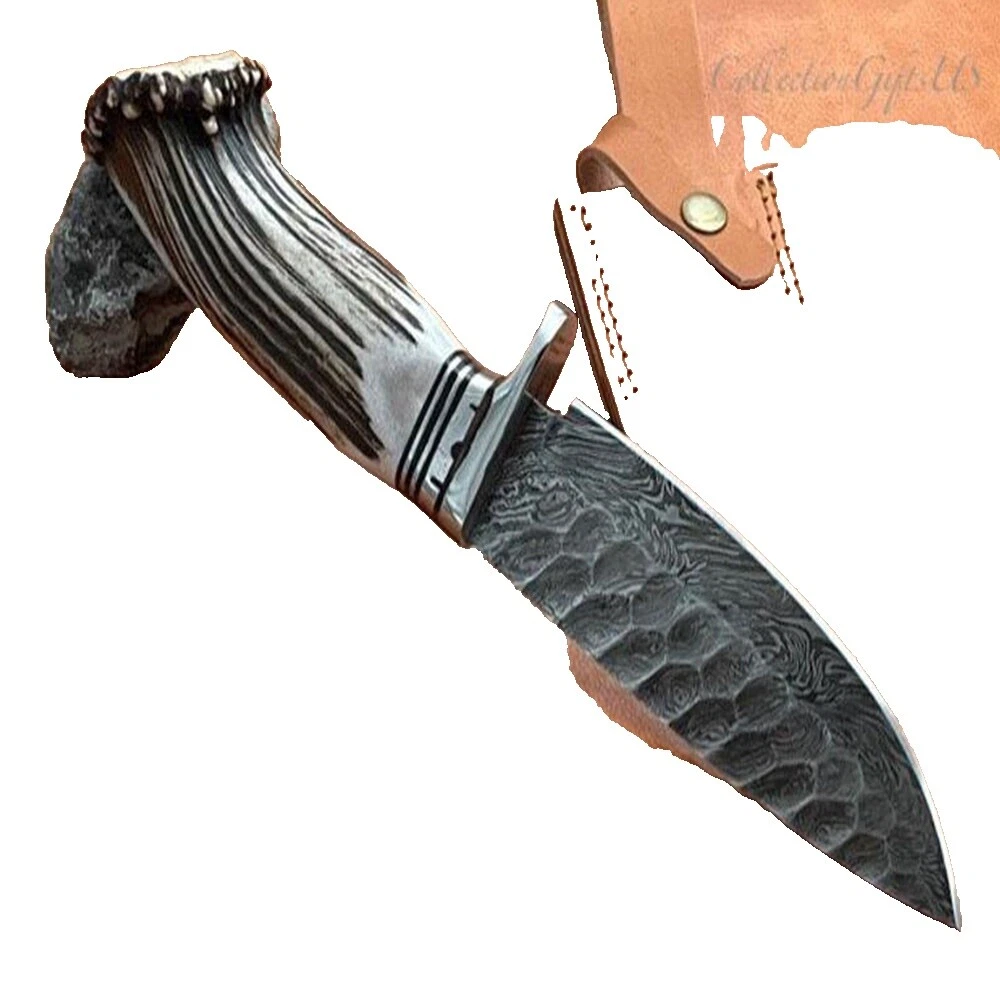 Mango de Cuerno tanto Cuchillos Bowie modernos de colección Cuchillos de Hoja Fija