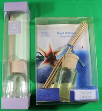 2 Reed Diffuser Sets - Fresh Linen - Lavender Sage - New In Box