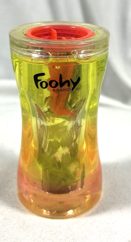 VINTAGE 2006 FOOHY PENCIL SHARPENER LAVA LAMP YELLOW ORANGE BY SANDFORD