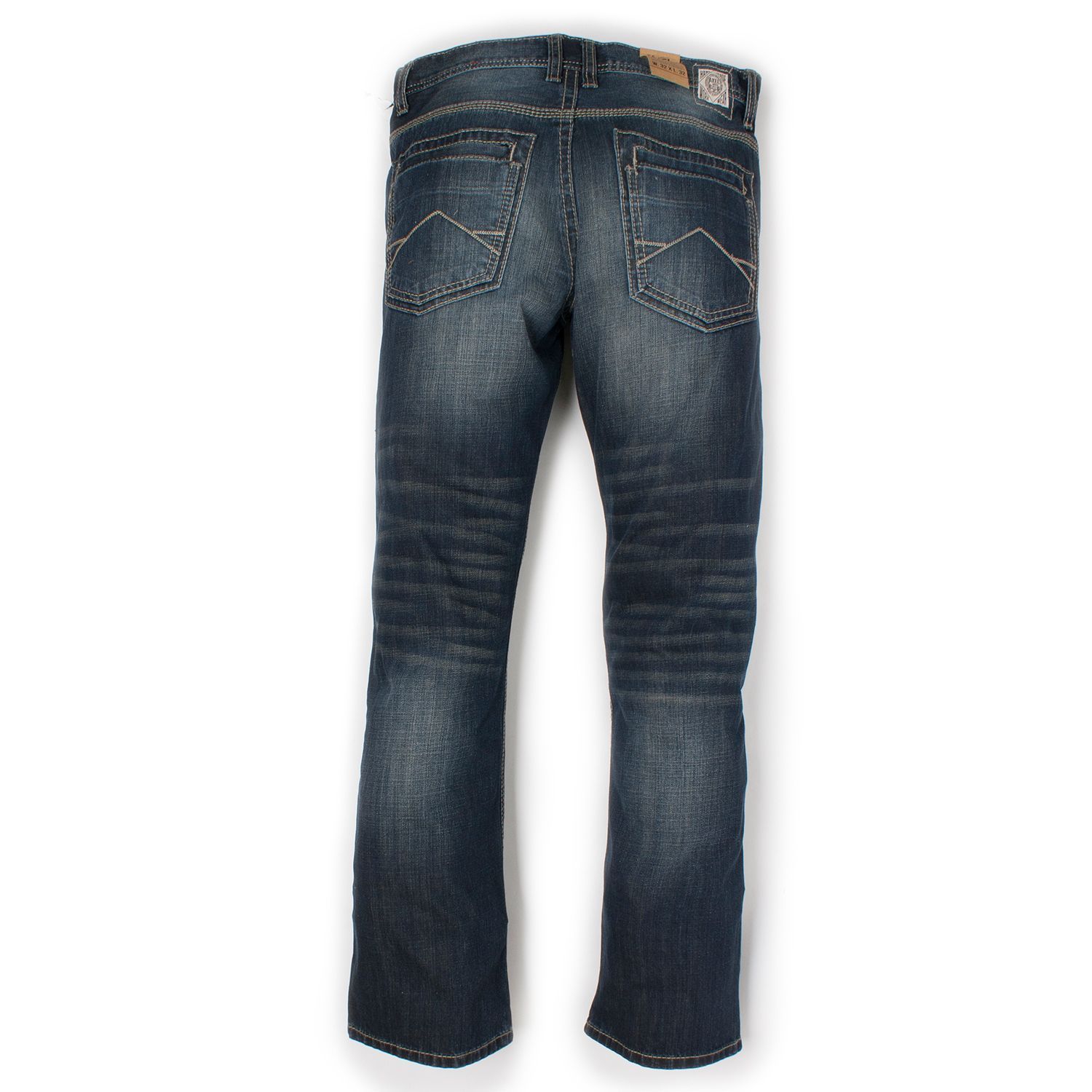 NWT T K AXEL Premium Grade Ellington Wash Denim Men's Jeans Relaxed