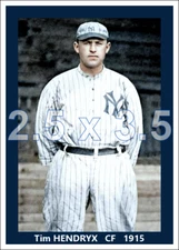 Tim Hendryx - 1915 New York Yankees - choose a size - colorized print